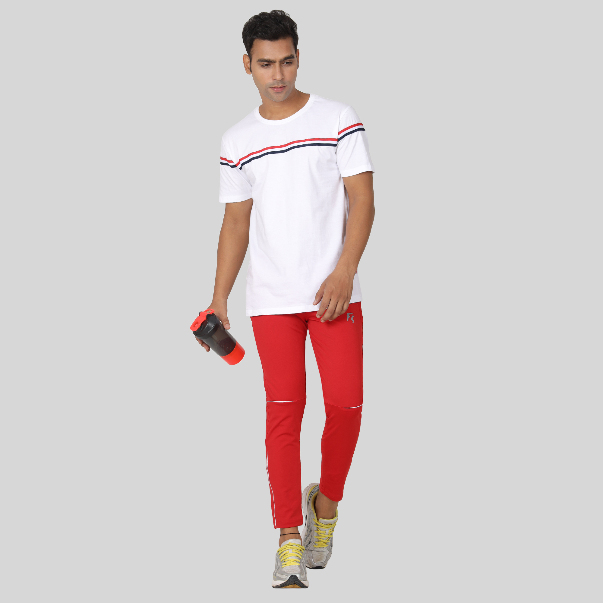 Solid Men Red Track Pants - FS Fashion Sutra